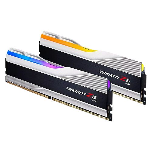 DDR5 G.Skill Trident Z5 RGB Argent - 32 Go (2 x 16 Go) 6000 MHz - CAS 32