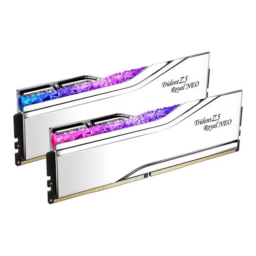 DDR5 G.Skill Trident Z5 Royal Neo Argent - 32 Go (2 x 16 Go) 6400 MHz - CAS 30