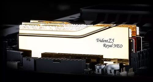 DDR5 G.Skill Trident Z5 Royal Neo Or - 32 Go (2 x 16 Go) 6400 MHz - CAS 30