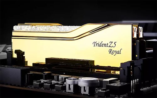 DDR5 G.Skill Trident Z5 Royal Or - 32 Go (2 x 16 Go) 6400 MHz - CAS 30