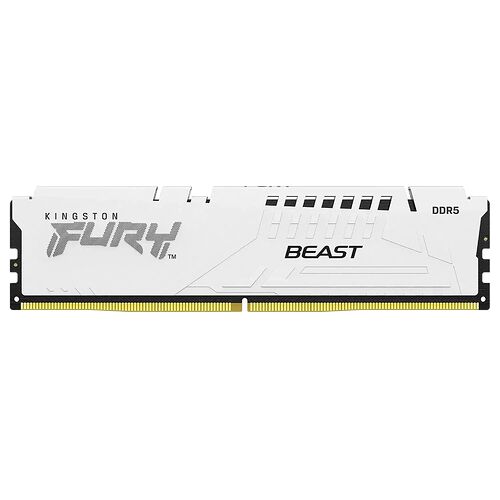 DDR5 Kingston Fury Beast Blanc - 64 Go (2 x 32 Go) 6000 MHz - CAS 30
