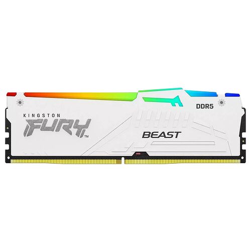 DDR5 Kingston Fury Beast White RGB EXPO - 16 Go 6400 MHz - CAS 32