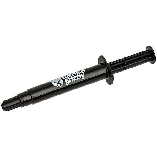 Pâte thermique Thermal Grizzly présentée dans son tube applicateur noir.