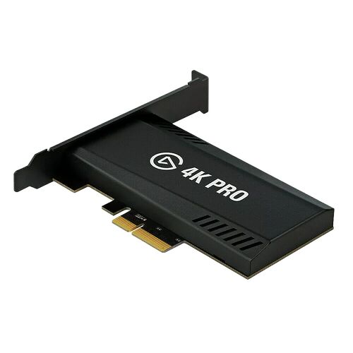 Carte d'extension PCIe noire avec l'inscription 4K PRO, conçue pour l'acquisition vidéo haute résolution.