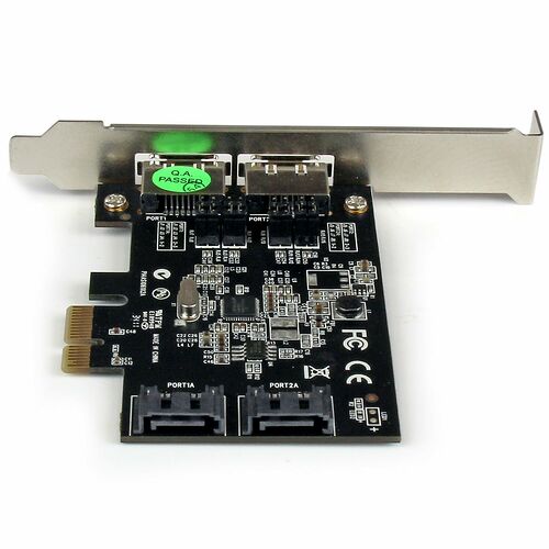Carte d'extension PCIe avec deux ports HDMI et deux ports DisplayPort, conçue pour l'affichage multi-écran.