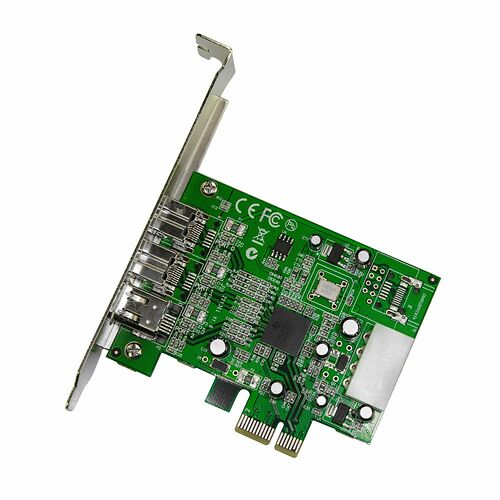 Carte d'extension PCIe avec plusieurs ports USB situés sur une plaque métallique, conçue pour ajouter des connecteurs à un PC.