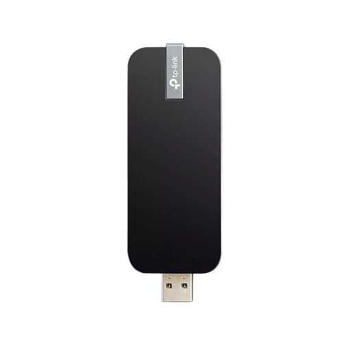 Adaptateur Wi-Fi USB TP-Link de couleur noire avec connecteur USB mâle.