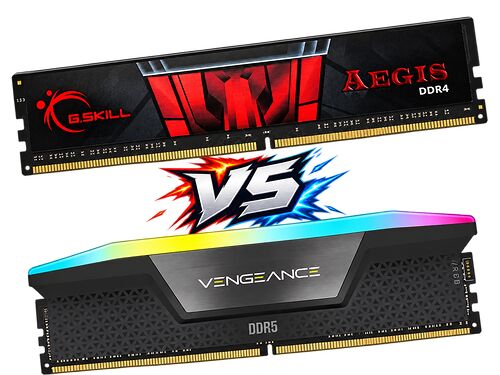 Barrettes de mémoire DDR4 et DDR5