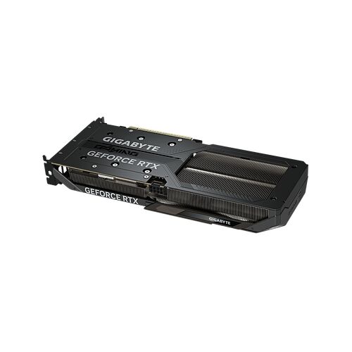 Carte graphique Gigabyte GeForce RTX noire avec un dissipateur thermique imposant.