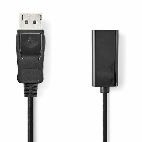 Câble USB avec un connecteur mâle USB-B et une fiche femelle USB-B, de couleur noire.