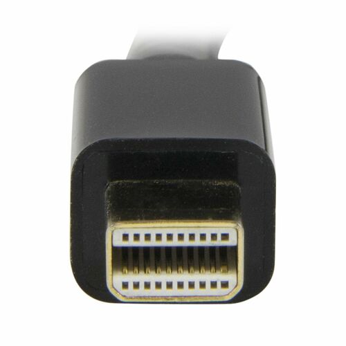 Connecteur mâle HDMI noir avec broches dorées.