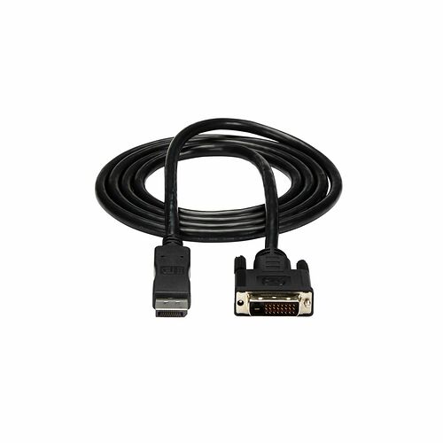 Câble noir avec connecteurs VGA mâle et femelle.