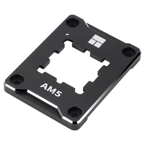 Support de montage pour processeur AM5 de couleur noire, conçu pour fixer un système de refroidissement sur une carte mère.