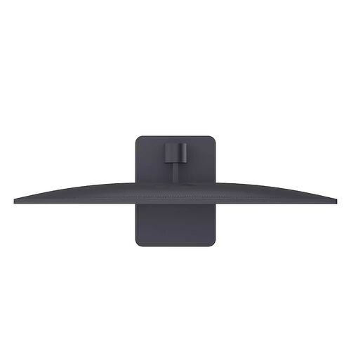Support d'écran noir avec un bras de fixation central.