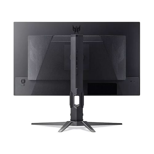 Écran de PC gamer Acer avec un pied en forme de Y et un design noir texturé à l'arrière.