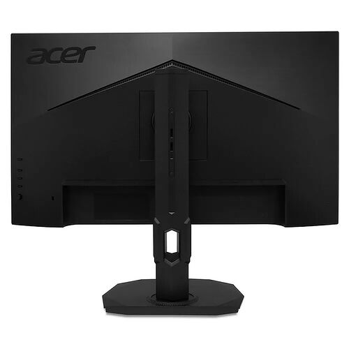 Écran de PC Acer de couleur noire avec un pied de support robuste.