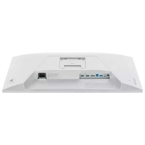 Vue de l'arrière d'un écran blanc Red Eagle montrant les connectiques, notamment un port d'alimentation, des ports HDMI et USB.
