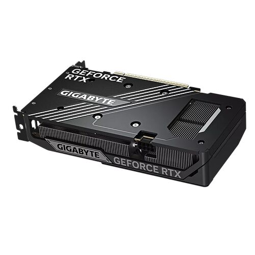 Carte graphique Gigabyte GeForce RTX noire avec un dissipateur thermique texturé.