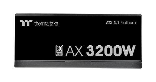 Bloc d'alimentation Thermaltake AX 3200W, certifié 80 Plus Platinum et compatible avec la norme ATX 3.1.