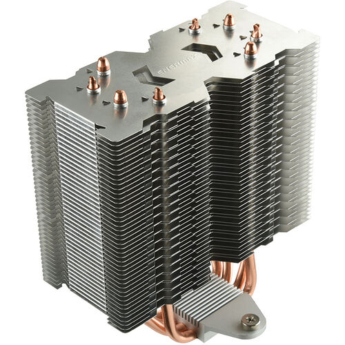 Ventirad Enermax avec dissipateur en aluminium à ailettes et caloducs en cuivre apparents.