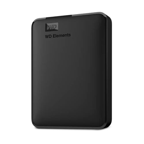 Disque dur externe WD Elements de couleur noire.