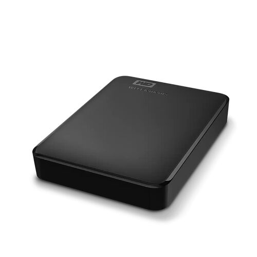 Disque dur externe WD Elements de couleur noire.