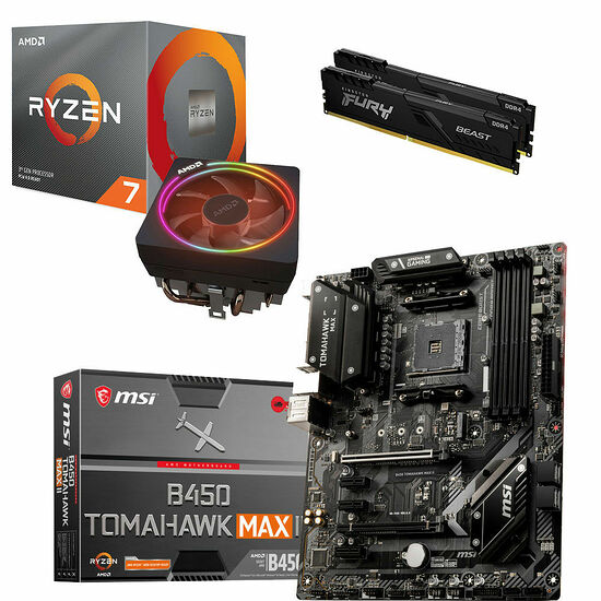 Kit évo Ryzen 7 3800X + MSI B450 TOMAHAWK MAX II + 16 Go