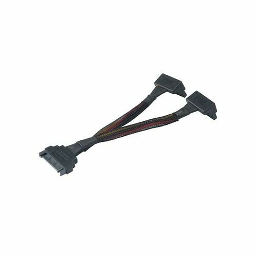 Akasa Câble SATA vers 2 x SATA - Noir - 15 cm