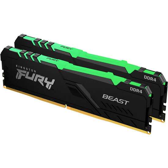 DDR4 Kingston Fury Beast RGB - 32 Go (2 x 16 Go) 2666 MHz - CAS 16