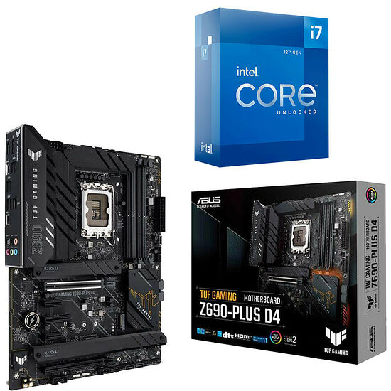 Duo Intel Core i7-12700K (3.6 GHz) + ASUS TUF GAMING Z690-PLUS DDR4