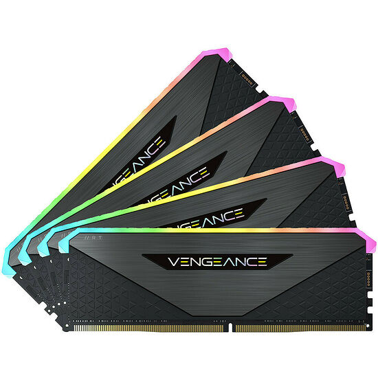 DDR4 Corsair Vengeance RGB RT Noir - 32 Go (4 x 8 Go) 3200 MHz - CAS 16