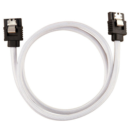 Corsair Câble SATA gainé (lot de 2) - Blanc - 60 cm