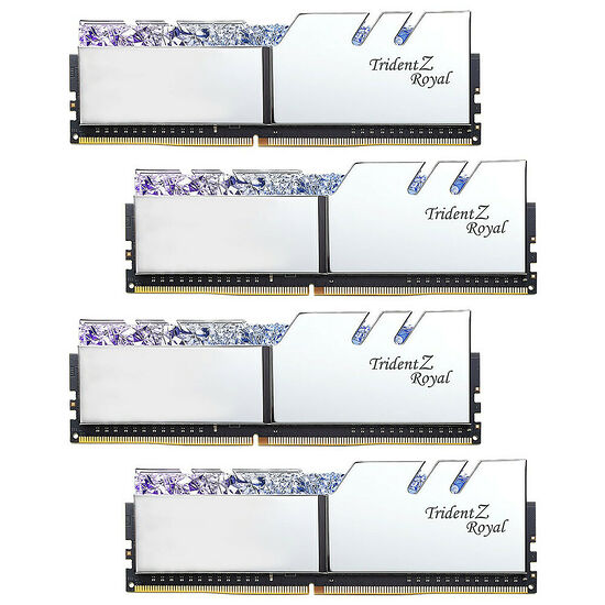 DDR4 G.Skill Trident Z Royal Argent - 32 Go (4 x 8 Go) 3600 MHz - CAS 16