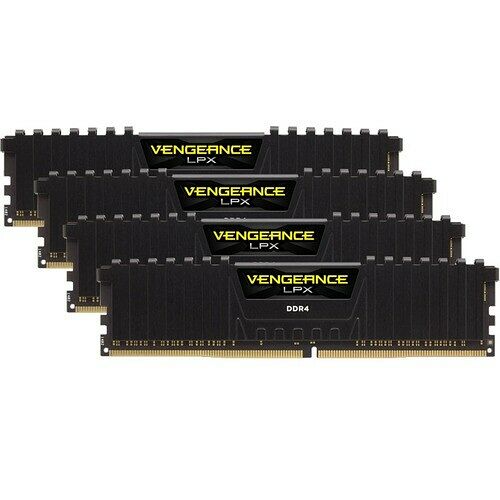 DDR4 Corsair Vengeance LPX Noir - 64 Go (4 x 16 Go) 3733 MHz - CAS 17