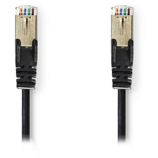 Câble ethernet RJ45 CAT5e SF/UTP - Noir - 5 mètres - Nedis