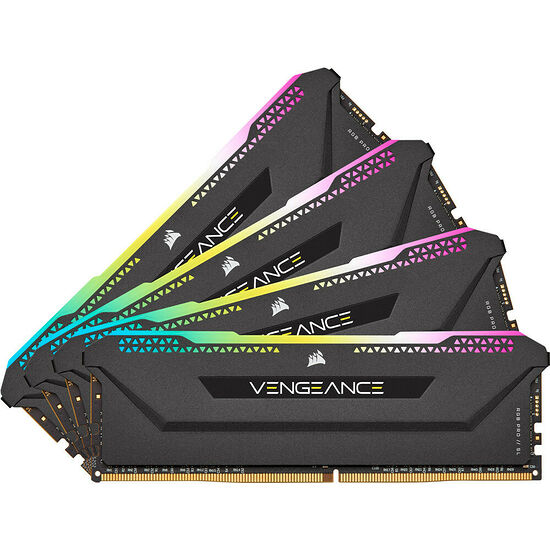 DDR4 Corsair Vengeance RGB PRO SL Noir - 32 Go (4 x 8 Go) 3600 MHz - CAS 18