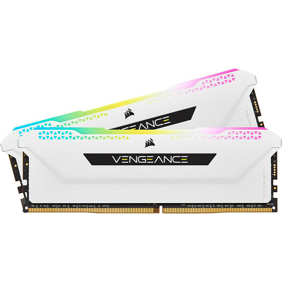 DDR4 Corsair Vengeance RGB PRO SL Blanc - 32 Go (2 x 16 Go) 3200 MHz - CAS 16