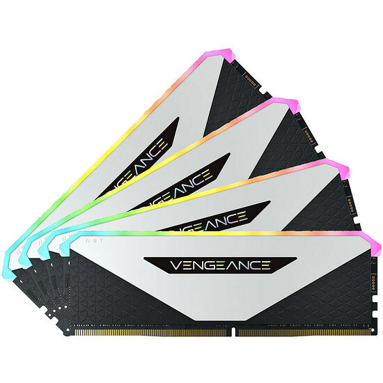 DDR4 Corsair Vengeance RGB RT Blanc - 64 Go (4 x 16 Go) 3200 MHz - CAS 16
