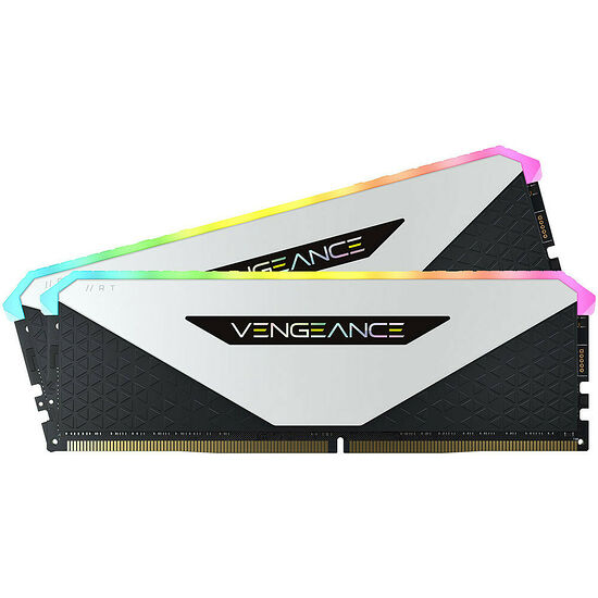 DDR4 Corsair Vengeance RGB RT Blanc - 32 Go (2 x 16 Go) 3600 MHz - CAS 18