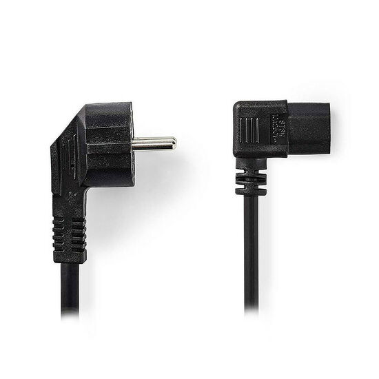 Câble d'alimentation PC coudé - 5 mètres - Noir - Nedis