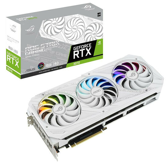 Asus GeForce RTX 3070 ROG STRIX 8G WHITE GAMING V2 (LHR)
