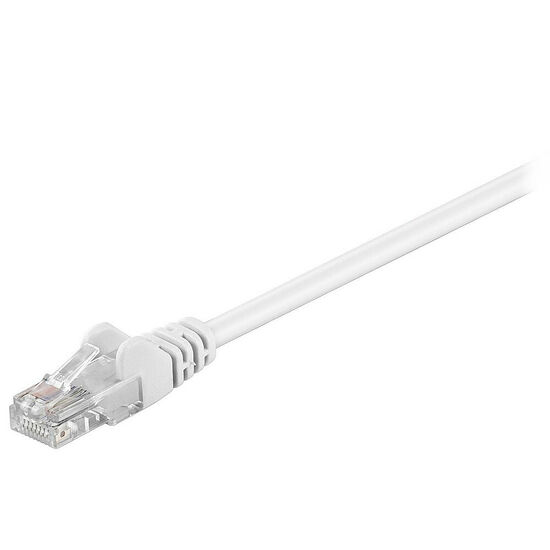 Câble ethernet RJ45 CAT5e U/UTP - Blanc - 30 cm