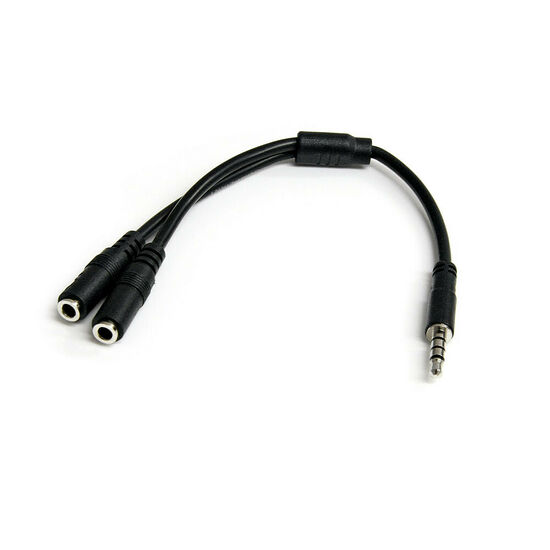 Adaptateur casque/micro sur port Jack 3.5 mm - 20 cm - Startech