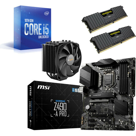 Kit évo Core i5-10600K + MSI Z490-A PRO + Dark Rock 4 + 16 Go