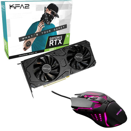KFA2 GeForce RTX 3060 Ti (1-Click OC) (LHR) + SLIDER-02