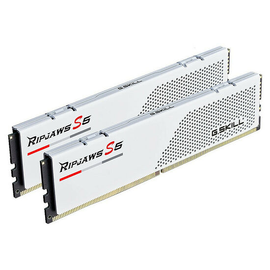 DDR5 G.Skill RipJaws S5 Blanc - 32 Go (2 x 16 Go) 6400 MHz - CAS 36