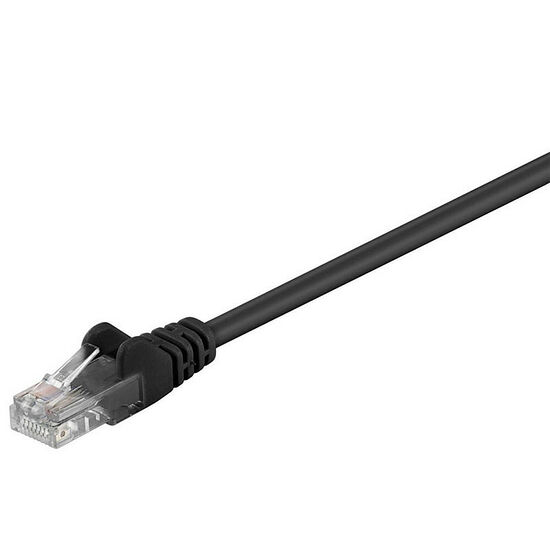 Câble ethernet RJ45 CAT5e U/UTP - Noir - 1 mètre