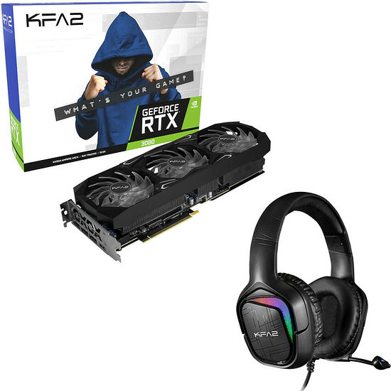 KFA2 GeForce RTX 3080 SG 10G (LHR) + KFA2 SONAR-04