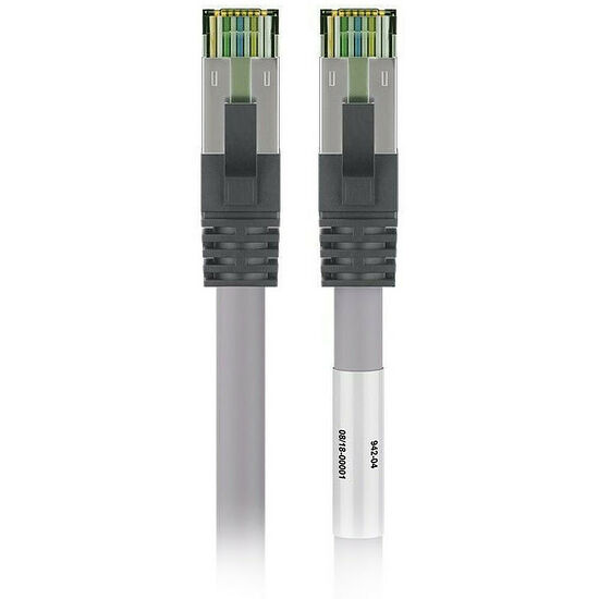Goobay Câble RJ45 Cat 8.1 S/FTP - Gris - 1 m