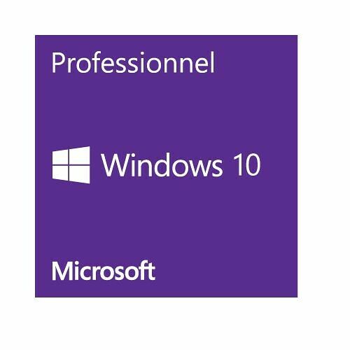 Microsoft Windows 10 Professionnel - 64 bits - OEM (version DVD)